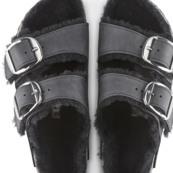 Birkenstock Arizona Big Buckle ShearlingOiled Leather - Picture 2 of 9